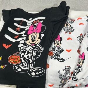 Disney Black and White Minnie Mouse Pajama Set